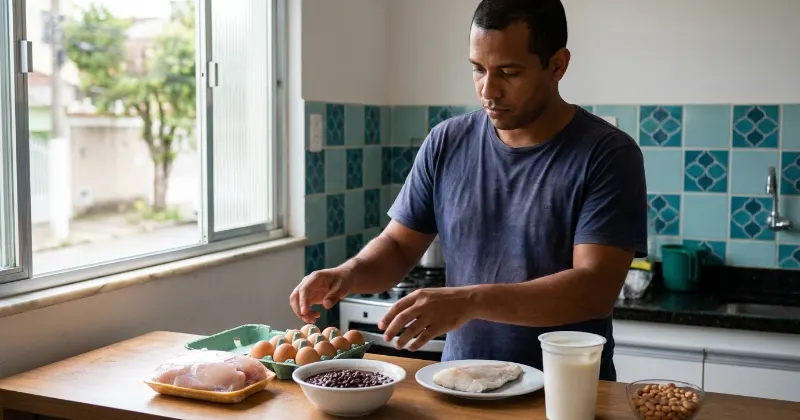 Fontes de proteína: a tabela por 100 g e por que ela engana